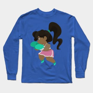 Cute Little Boxer Girl Long Sleeve T-Shirt